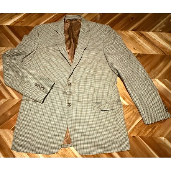 Brooks Brothers 1818‎ Fitzgerald Blazer Men's 42L Multicolor Wool Italian Canvas
